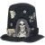 EuroPalms Halloween jelmez Top-Hat koponyával