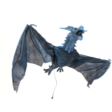EuroPalms Halloween Repülő sárkány  animált  kék  120cm dekoráció