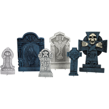 EuroPalms Halloween sírkő készlet "Temető" dekoráció