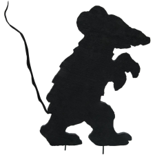 EuroPalms Silhouette Creepy egér  56cm dekoráció