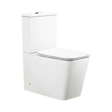 Eurostandard Viva ES QUADRO monoblokk WC - perem nélküli - WC ülőkével komplett - mély öblítésű szaniter