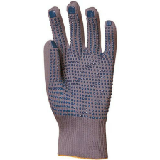  EUROSTRONG 4380 szürke, nejlon kesztyű, kék pettyekkel_ 9 védőkesztyű