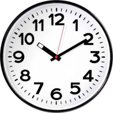 EuroTime Analóg kvarc falióra, 300 x 50 mm, fekete, EuroTime 82320 (82320) falióra