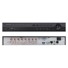 EuroVideo EVD-08/100HDS 8 csatornás H.264 asztali DVR, 4 hang BE, 12,5 fps/1080p max felbontás, 1x4 TB SATA HDD biztonságtechnikai eszköz