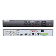 EuroVideo EVD-QIP08/100A4M3A 4 in1 rögzítő 8 analóg + 8 IP bemenet, 80 Mbps, max 3 MP. 100 fps, 4 audio, 2 HDD, 12 VDC biztonságtechnikai eszköz