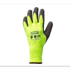  EUROWINTER TÉLI SÁRGA KESZTYŰ, SZÜRKE LATEX TENYÉRREL 8 (1LAFO08), méret: 8