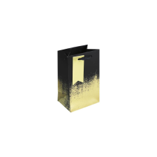 Eurowrap Ltd. Eurowrap ajándéktasak (12,7x20,3x9 cm) fekete-arany átmenetes (5) ajándéktasak