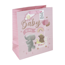 Eurowrap Ltd. Eurowrap ajándéktasak (26,5x33x14 cm) Baby, rózsaszín (4) ajándéktasak