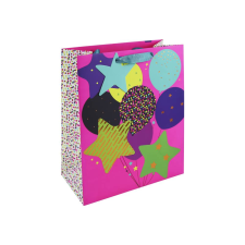 Eurowrap Ltd. Eurowrap ajándéktasak (26,5x33x14 cm) neon lufis (5) ajándéktasak