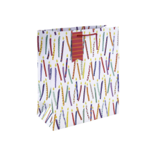 Eurowrap Ltd. Eurowrap ajándéktasak (26,5x33x14 cm) színes gyertyás (5) ajándéktasak