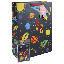 Eurowrap Ltd. Eurowrap ajándéktasak (33x45,5x15 cm) űrhajós (4) ajándéktasak