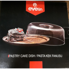  Evelin plastic tortatál+búra, kerek, 30,5X10,5 cm, 287016 sütés és főzés