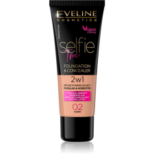 Eveline Cosmetics Selfie Time make-up és korrektor 2 az 1-ben árnyalat 02 Ivory 30 ml korrektor
