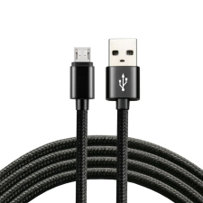 EverActive fonott micro USB tápkábel töltőkábel 2.4A 30 cm kábel és adapter