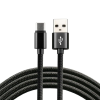 EverActive USB-A/USB-C töltőkábel CBB-1CB, 3A, 480Mbps, 1m, fekete