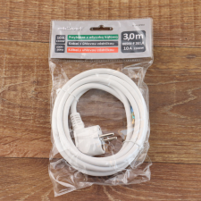 EverFlourish Hungary Kft. Csatlakozóvezeték földelt dugóval, 3m,, fehér,16A hosszabbító, elosztó