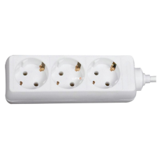 EverFlourish Hungary Kft. Hármas elosztó, 1,4 méteres, fehér villanyszerelés