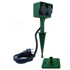 EverFlourish Hungary Kft. Kültéri kettes leszúrható dugalj 1,4 méteres hosszabbító, elosztó