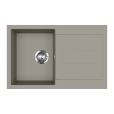 EVIDO Cubo 45S gránit mosogató, 780 x 500 mm, platina mosogatótálca
