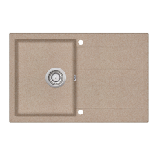 EVIDO Cubo 45S gránit mosogató, 780 x 500mm, avena mosogatótálca