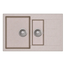 EVIDO Cubo 6S Compact Homok színű Gránit mosogatótál (105573) mosogatótálca