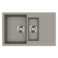 EVIDO EVIDO Cubo 6S compact gránit mosogató 800x500 platina mosogatótálca