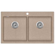 EVIDO Quadro 9 gránit mosogató, 860 x 510mm, avena mosogatótálca