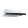 EVIDO SLIMLUX 50GB teleszkópos páraelszívó,led,inox/fekete üv.front