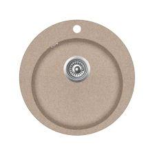 EVIDO Tondo kerek Avena színű Gránit mosogatótál (105730) mosogatótálca