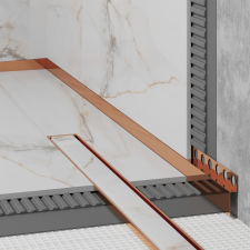  Eviso esési profil hátul bronz fényes 150 cm rozsdamentes acél LCBR010102 élvédő, sín, szegélyelem