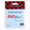 EVO Jegyzettömb öntapadó, 75x75mm, 100lap Evoffice, pastell kék