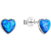 Evolution Group 11337.3 szintetikus kék szív opállal, (Ag, 925/1000, 0,5 g), ezüst (8590962114355)