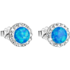 Evolution Group 31217.1 & blue s.opal Preciosa® kristályokkal dekorálva (Ag 925/1000, 0,8 g) (8590962912272)