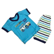 Ewa 2 Részes Nyári Pizsama - Kék Rendőrautós 86