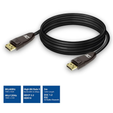 Ewent DisplayPort 1.4 Összekötő Fekete 3m AC4074 kábel és adapter