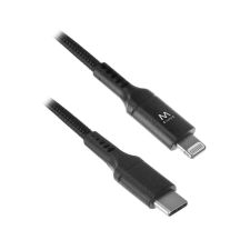 Ewent EW1378 USB-C to Lightning cable 1m Black kábel és adapter