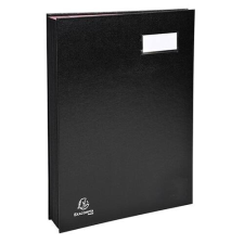 Exacompta Aláírókönyv Exacompta 240x320 mm 24 részes fekete aláírókönyv