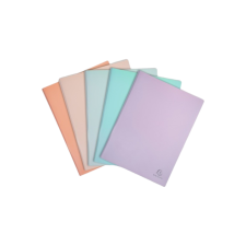 Exacompta bemutató mappa, PP, 60-zsebes, 5-féle pasztell szín mappa