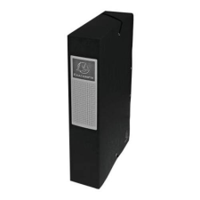 Exacompta Füzetbox karton Exacompta A/4 60 mm gerinccel prespán fekete füzetbox