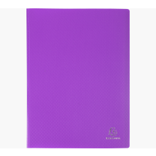 Exacompta iratvédő mappa, PP, A4, 20 tasakos, lila mappa