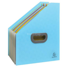 Exacompta PopNCo Harmonika iratpapucs 265x325mm PP 12 rekeszes ciánkék irattartó