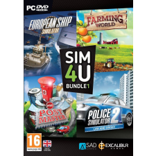 Excalibur SIM4U Bundle 1 - European Ship Simulator, Farming World, Post Master, Police Simulator 2 (PC) videójáték