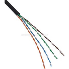 Excel kültéri falikábel Cat.5e UTP 305m (fekete) (100-090) kábel és adapter