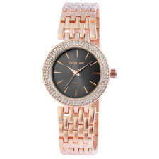  Excellanc acélszíjas női karóra strassz díszítéssel, rose gold színű karóra