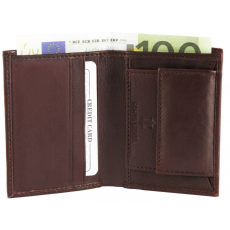  Excellanc kicsi uniszex pénztárca valódi bőrből, 11x8 cm