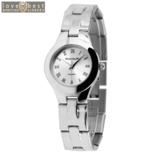 Excellanc Magnum acélszíjas női karkötő óra, ezüst színű karkötő