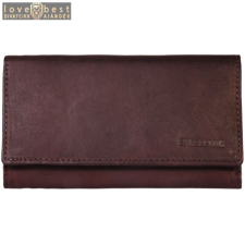 Excellanc női pénztárca valódi bőrből, 126,5x9 cm, barna pénztárca