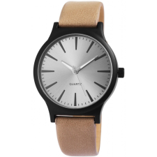  Excellanc vagány férfi karóra műbőr szíjjal, bézs-fekete karóra