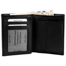  Excellanc valódi bőr uniszex pénztárca (12x9 cm), RIFD védelemmel