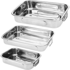 Excellent Houseware 3 Részes Rozsdamentes Tepsi Készlet (Ori_123718) sütés és főzés